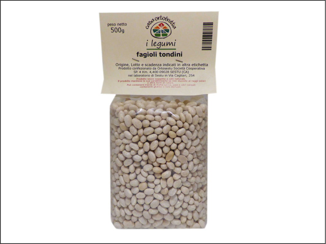 DA01 - Fagioli Tondini - Legumi 1 Pz 500 Gr