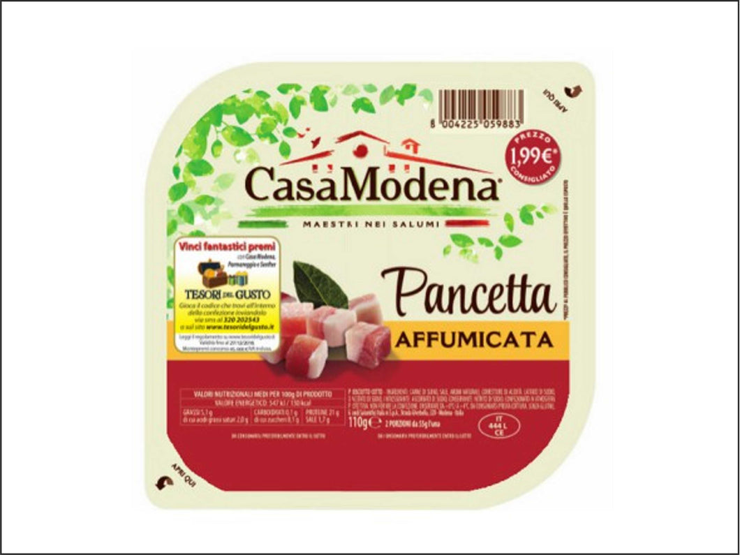 H09 - Salumi a Cubetti Pancetta Affumicata - 1 Pz 110 Gr